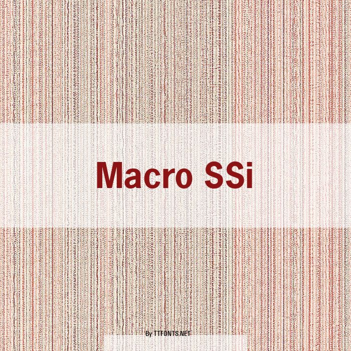 Macro SSi example